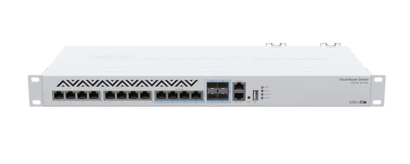 MikroTik Cloud Router Switch CRS312-4C+8XG-RM - Switch - L3 - managed - 12 x 10 Gigabit Ethernet + 4 x C 10 G-Bit SFP+ - an Rack montierbar - AC 100 - 240 V