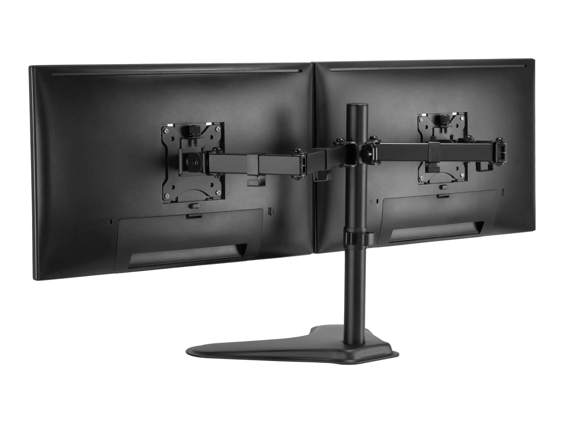 Equip Pro Economy - Aufstellung - für 2 LCD-Displays - Stahl - Schwarz - Bildschirmgröße: 43.2-81.3 cm (17"-32") - Schreibtisch