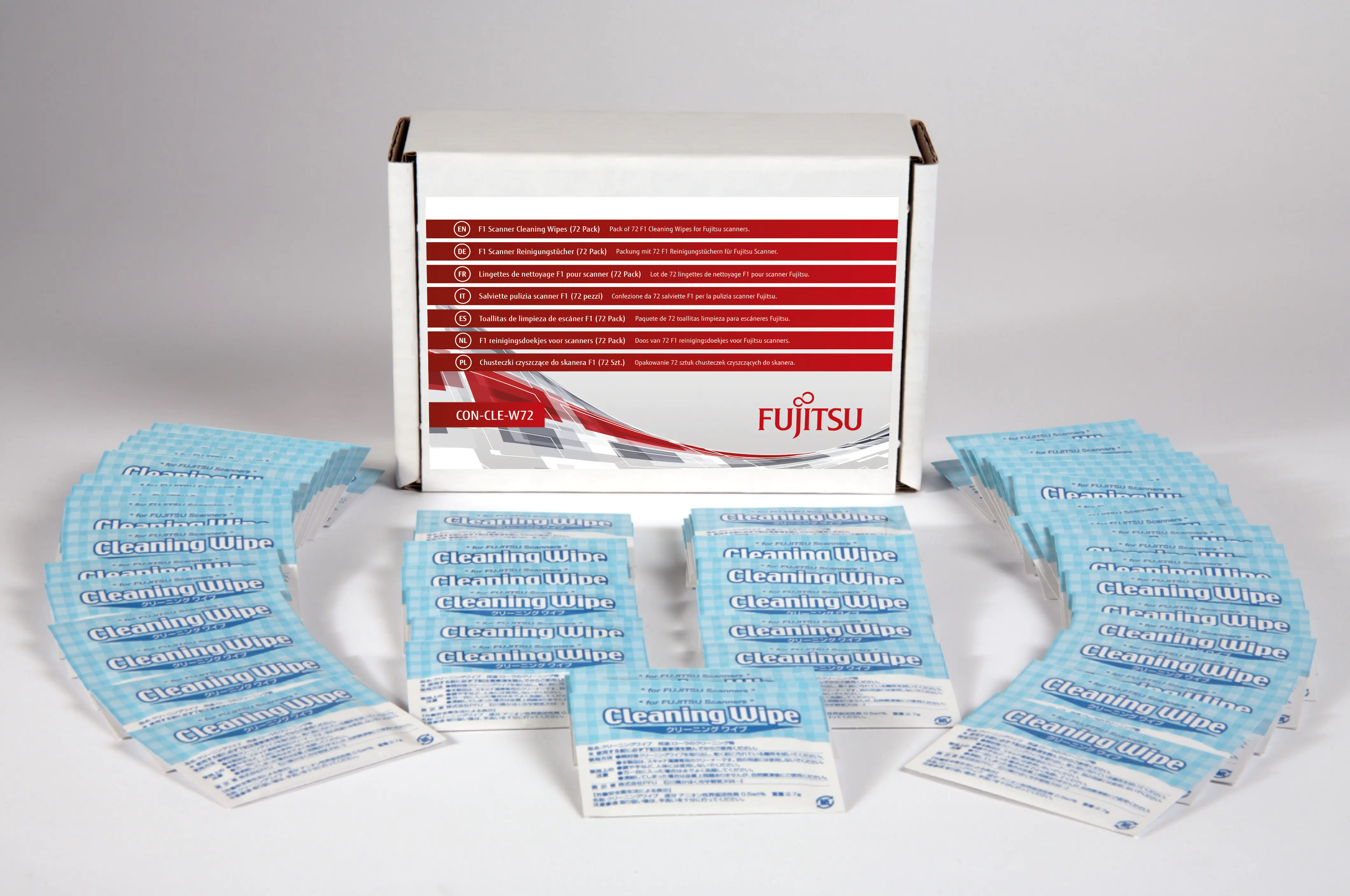 Ricoh F1 Scanner Cleaning Wipes - Reinigungstücher (Wipes) (Packung mit 72) - für Fujitsu SP-1120, 1125, 1130, 1425; fi-7300, 800, 81XX, 82XX; fi 8040