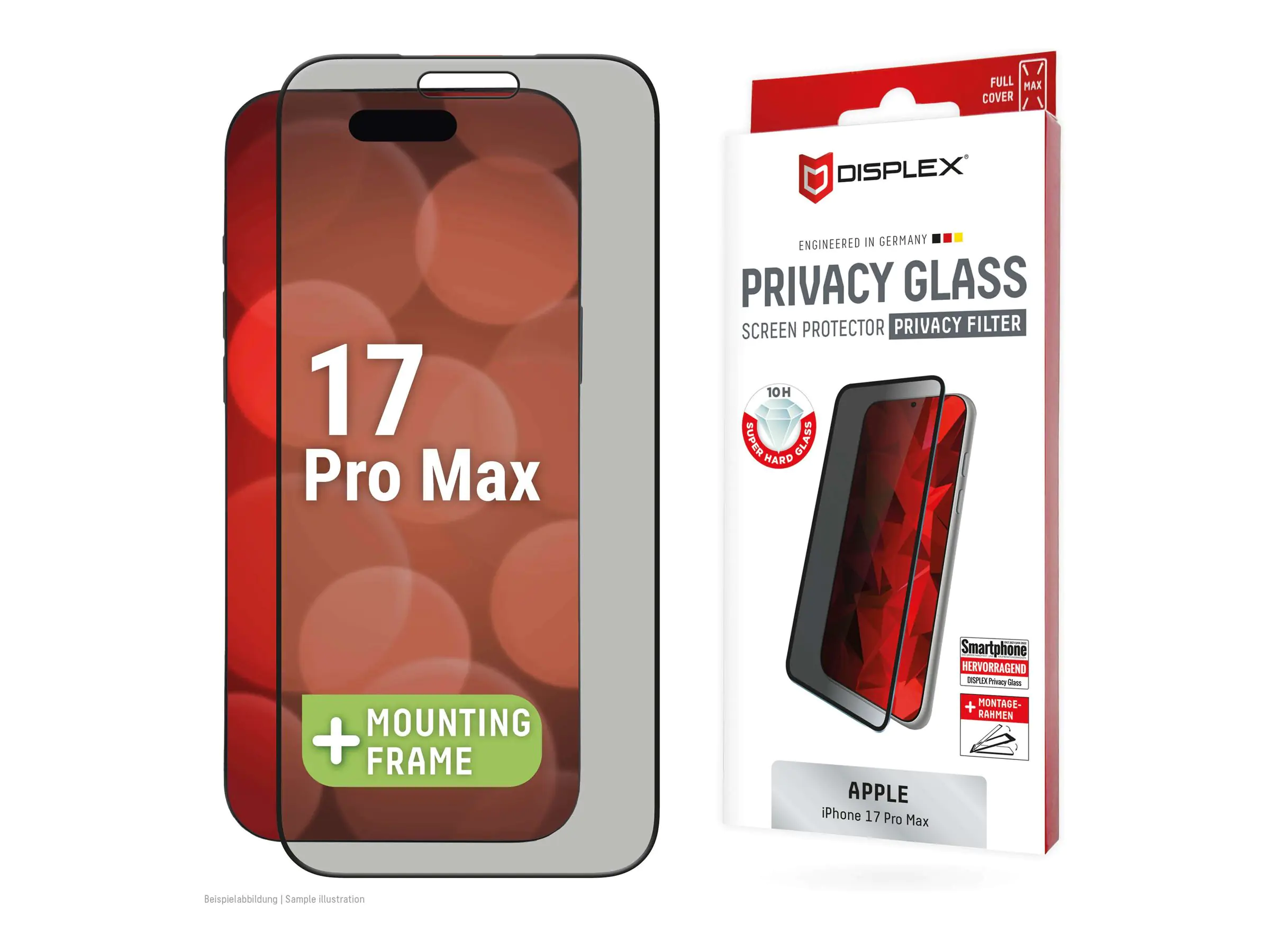 E.V.I. DISPLEX Privacy Glass FC iPhone 17 Pro Max