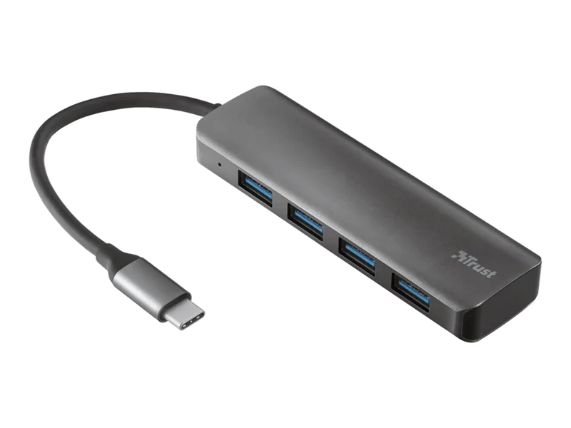 Trust Halyx Aluminium USB-C to 4-Port USB-A 3.2 23328