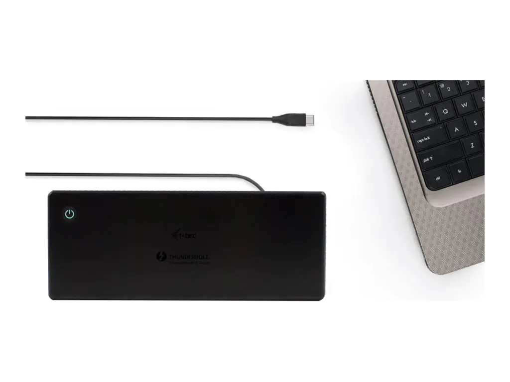 i-Tec Thunderbolt3/USB-C Dual DisplayPort 4K Docking Station + Power Delivery - Dockingstation - USB-C 3.1 / Thunderbolt 3 - 2 x DP - 1GbE - 85 Watt - Europa