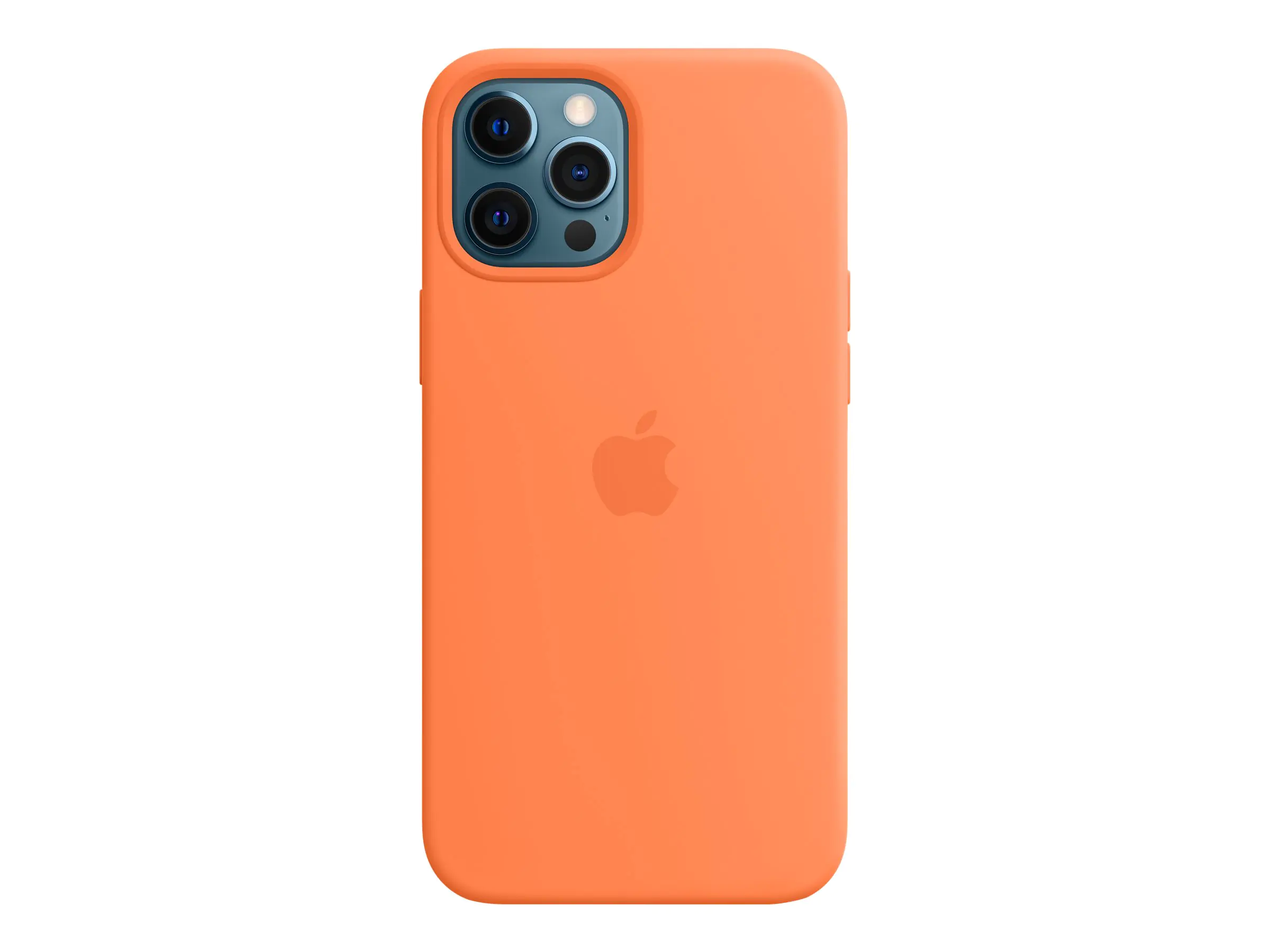 Apple - Hintere Abdeckung für Mobiltelefon - mit MagSafe - Silikon - Kumquat - für iPhone 12 Pro Max