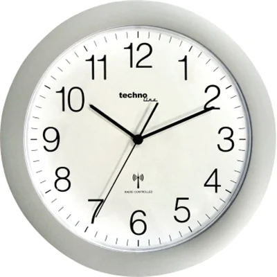 technoline Wanduhr WT 8000 silber analog technoline Wanduhr WT 8000 silber analog