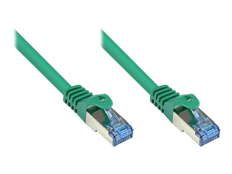 Good Connections - Patch-Kabel - RJ-45 (M) bis RJ-45 (M) - 2 m - SFTP, PiMF - CAT 6a - halogenfrei, ohne Haken - grün