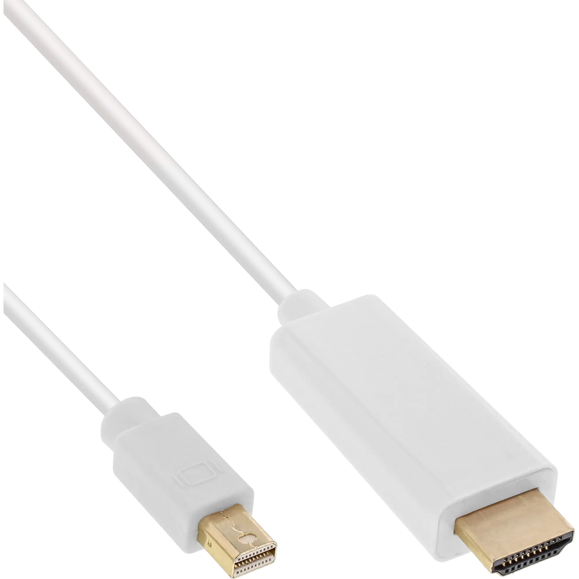 InLine - Adapterkabel - Mini DisplayPort männlich zu HDMI männlich - 3 m - weiß