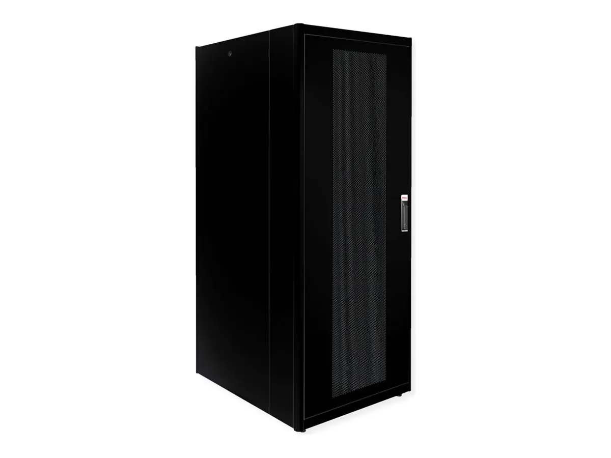 ROTRONIC-SECOMP Roline Basic - Schrank Netzwerkschrank - perforierte Tür - Jet Black, RAL
