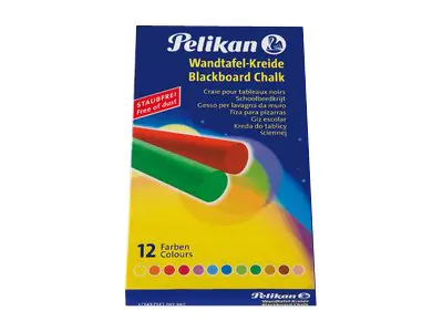 Pelikan Wandtafelkreide 701367 farbig sortiert 12 St./Pack.
