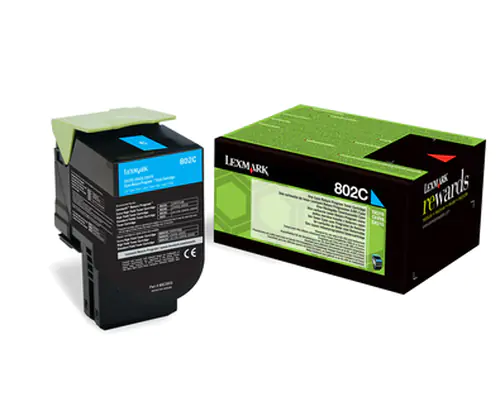 Lexmark 802C - Cyan - Original - Tonerpatrone LCCP, LRP - für Lexmark CX310dn, CX310n, CX410de, CX410dte, CX410e, CX510de, CX510dhe, CX510dthe Lexmark 802C - Cyan - Original - Tonerpatrone LCCP, LRP - für Lexmark CX310dn, CX310n, CX410de, CX410dte, CX410e, CX510de, CX510dhe, CX510dthe
