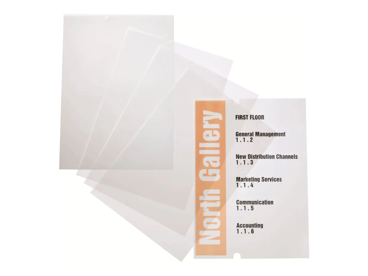 DURABLE Ersatzfolie CRYSTAL SIGN 483519 210x297mm 10 St./Pack.