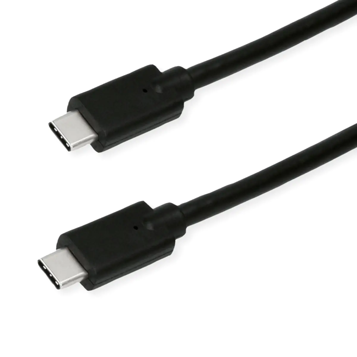 Roline Green - USB-Kabel - 24 pin USB-C (M) zu 24 pin USB-C (M) - USB 3.2 Gen 2x2 - 20 V - 5 A - 1.5 m - halogenfrei, USB-Stromversorgung (100 W), bis zu 20 Gbps Datentransferrate, E-marker - Schwarz