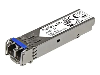 StarTech Gigabit LWL SFP Transceiver Modul - HP J4859C kompatibel - SM/MM LC mit DDM - 10km / 550m - 1000Base-LX - SFP (Mini-GBIC)-Transceiver-Modul (gleichwertig mit: HP J4859C) - GigE - 1000Base-LX - LC - bis zu 10 km - 1310 nm - für HPE 1700, 2610, 93X