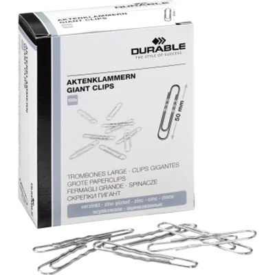 DURABLE Aktenklammer 122625 50mm verzinkt 100 St./Pack. DURABLE Aktenklammer 122625 50mm verzinkt 100 St./Pack.