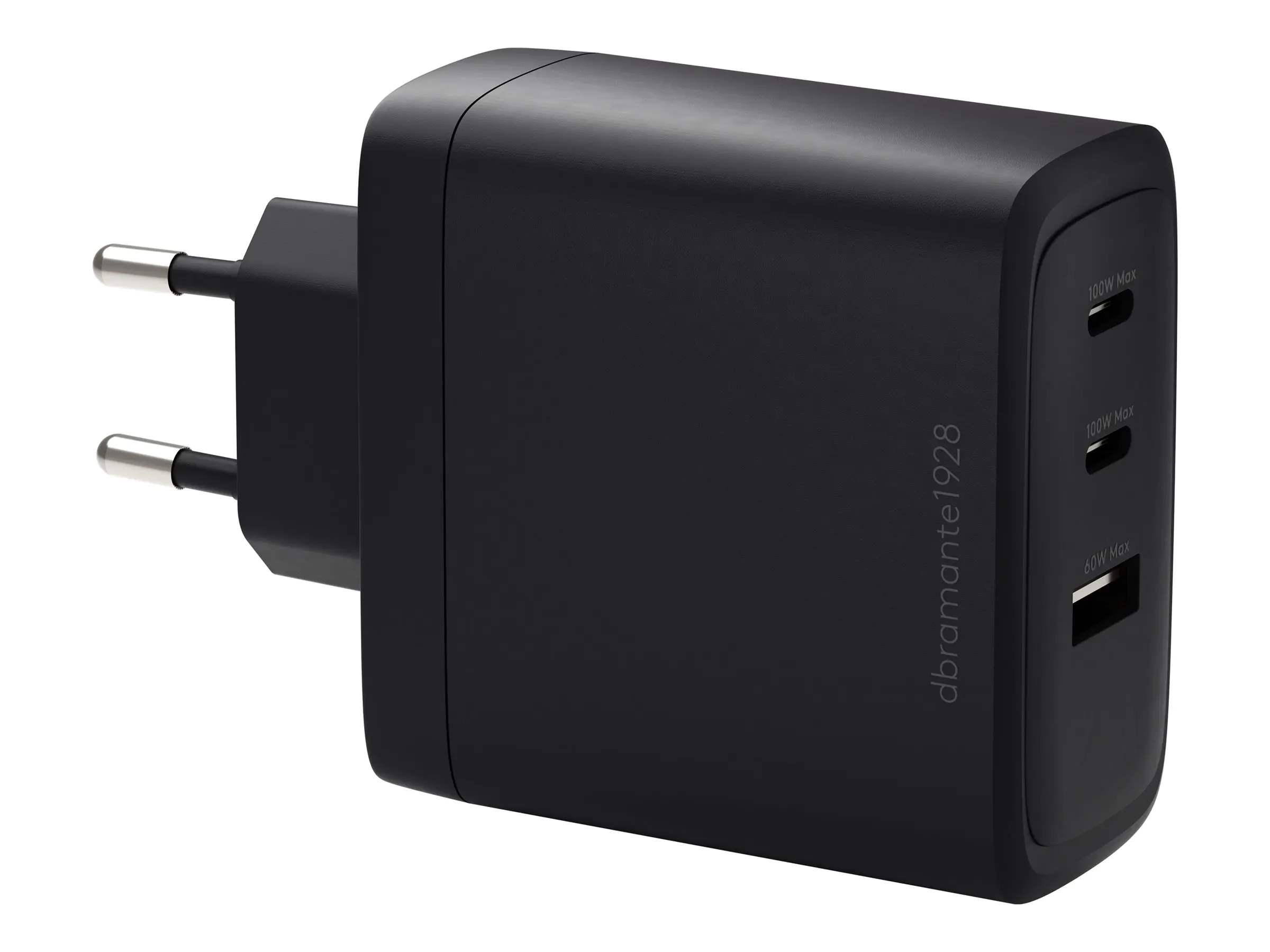 dbramante1928 re-charge - Netzteil - 100 Watt - 3 Ausgabeanschlussstellen (2 x USB-C, USB) CI10EUBL7230