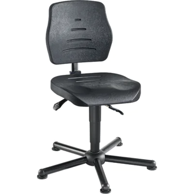 meychair Arbeitsdrehstuhl Workster Pro W15 XXL ca. 50-64cm Stahl, pulverbeschichtet schwarz