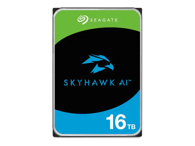 Seagate SkyHawk AI ST16000VE005 - Festplatte - 16 TB - intern - 3.5" (8.9 cm) - SATA 6Gb/s - Puffer: 512 MB - mit 3 Jahre Seagate Rescue Datenwiederherstellung