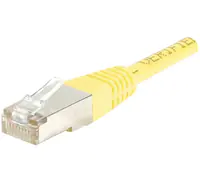 exertis Connect - Patch-Kabel - RJ-45 (M) zu RJ-45 (M) - 50 cm - abgeschirmt F/UTP - CAT 5e - geschirmt, Innen - Gelb