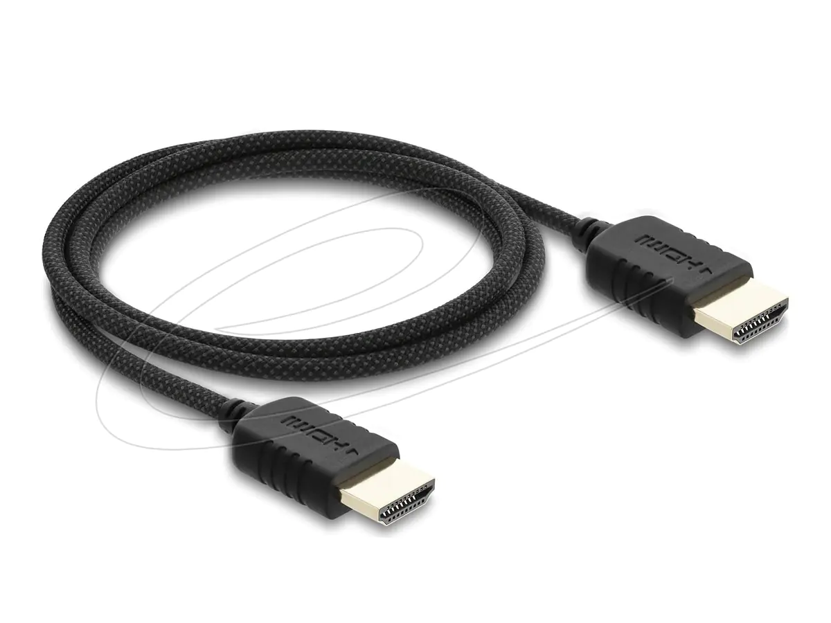 Delock High Speed - HDMI-Kabel - HDMI männlich zu HDMI männlich - 1 m - dreifach abgeschirmtes