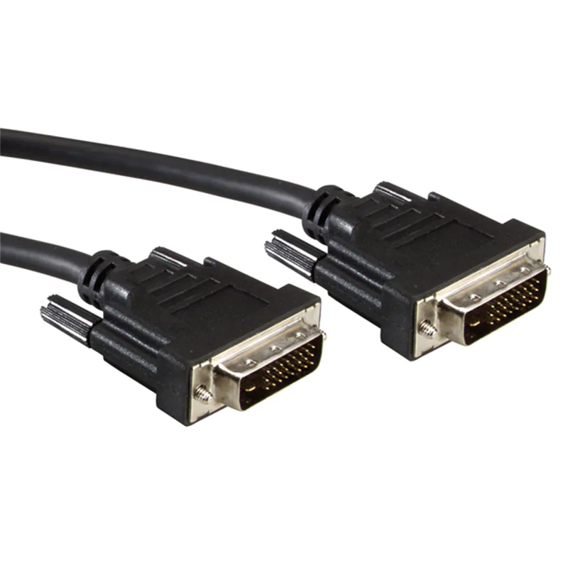 VALUE - DVI-Kabel - Dual Link - DVI-D (M) zu DVI-D (M) - 5 m - Daumenschrauben - Schwarz VALUE - DVI-Kabel - Dual Link - DVI-D (M) zu DVI-D (M) - 5 m - Daumenschrauben - Schwarz