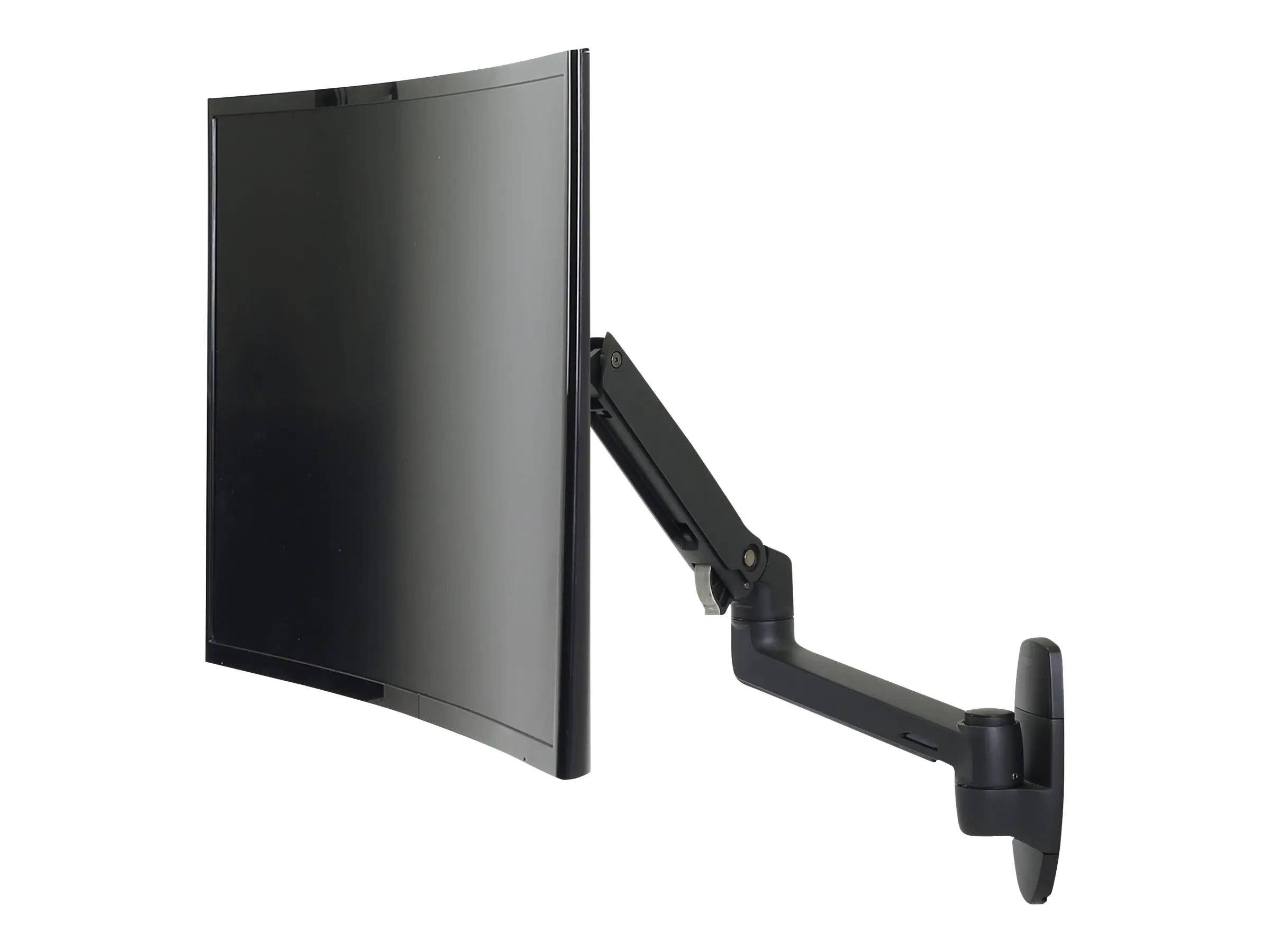 Ergotron LX - Befestigungskit (Gelenkarm, Erweiterungsadapter, Wandhalterung) - für LCD-Display - mattschwarz - Bildschirmgröße: bis zu 86,4 cm (bis zu 34 Zoll) 45-243-224