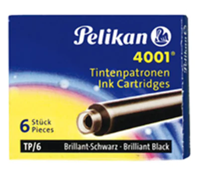 Pelikan Tintenpatrone 4001 TP/6 301218 brillantschwarz 6 St./Pack.