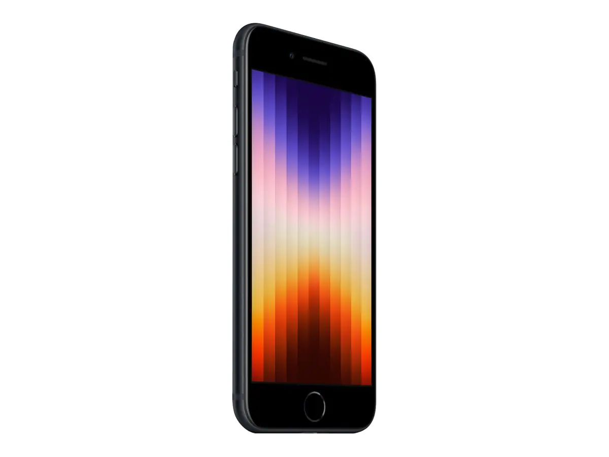 Apple iPhone SE (3rd generation) - 5G Smartphone - Dual-SIM / Interner Speicher 128 GB - LCD-Anzeige - 4.7" - 1334 x 750 Pixel - rear camera 12 MP - front camera 7 MP - Midnight