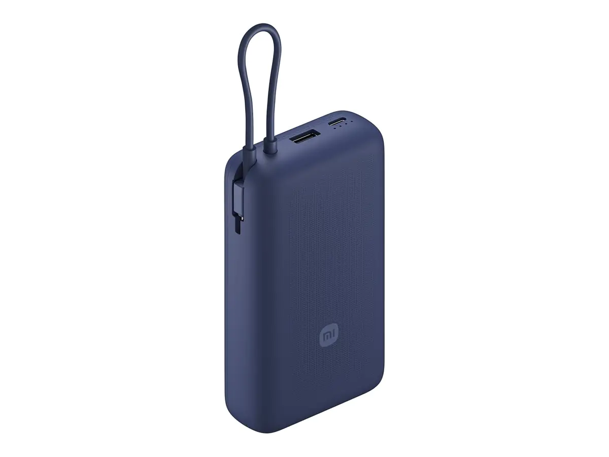 Xiaomi PB2030MI - Powerbank - integriertes Kabel - 20000 mAh - 75.48 Wh - 33 Watt - 3 A - Fast Char