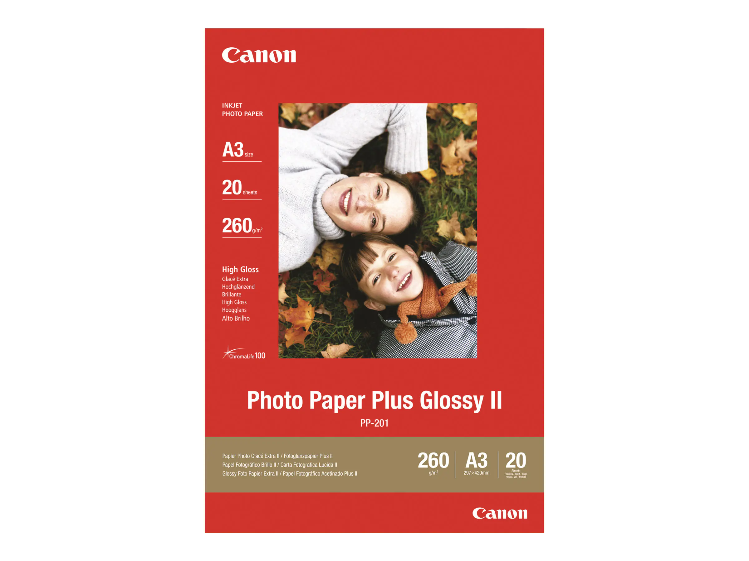Canon Fotopapier 2311B020 DIN A3 glänzend PP-201 20 Blatt