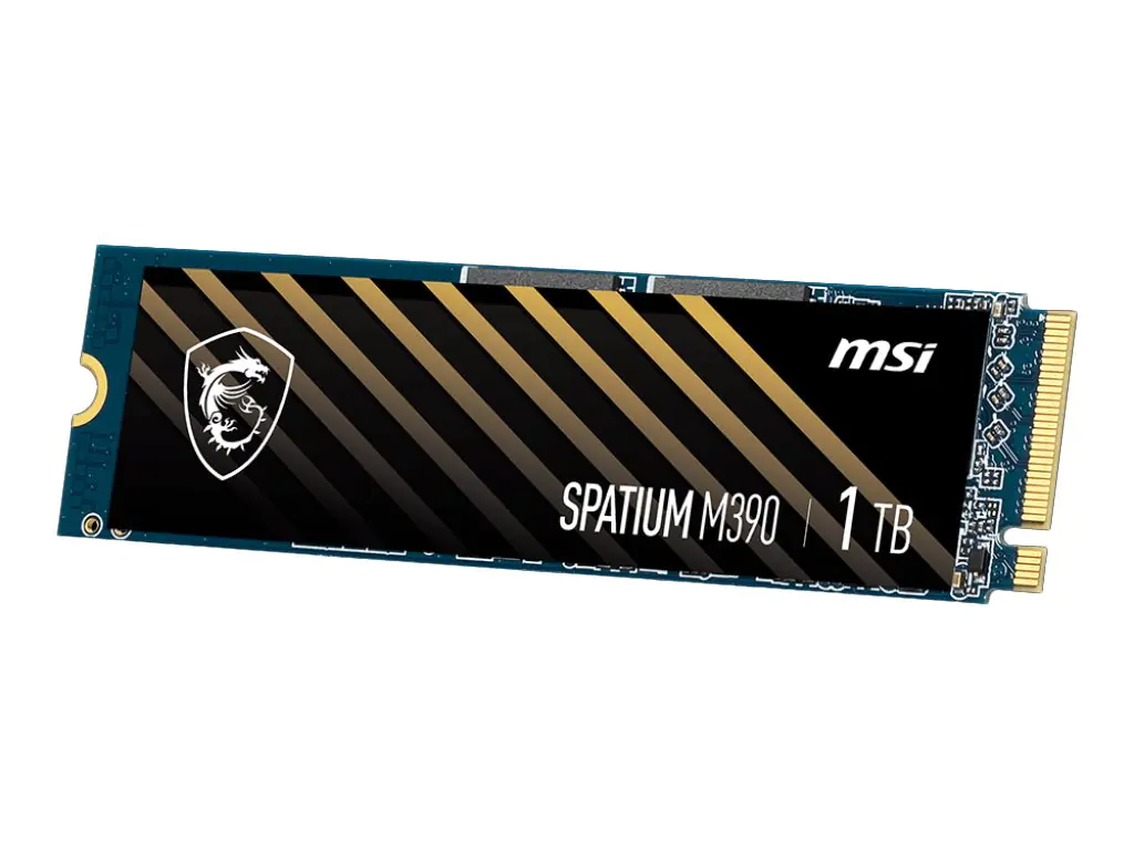 MSI SPATIUM M390 - SSD - verschlüsselt - 1 TB - intern - M.2 2280 - PCIe 3.0 x4 (NVMe)