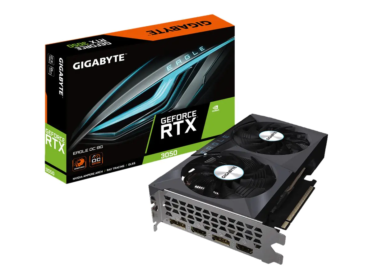 Gigabyte GeForce RTX 3050 EAGLE OC 8G - Grafikkarte GV-N3050EAGLE OC-8GD