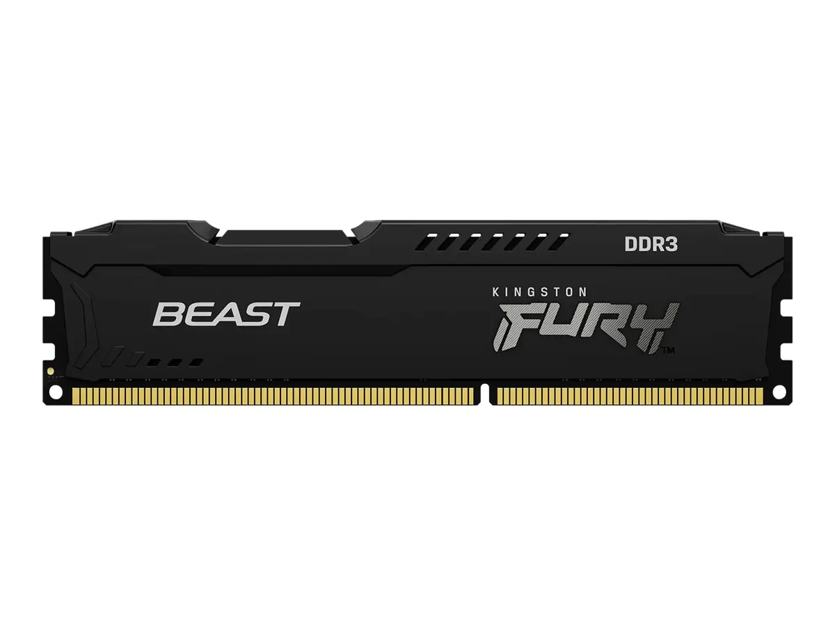 Kingston FURY Beast - DDR3 - Kit - 8 GB: 2 x 4 GB - DIMM 240-PIN - 1600 MHz / PC3-12800 - CL10 - 1.5 V - ungepuffert - non-ECC - Schwarz