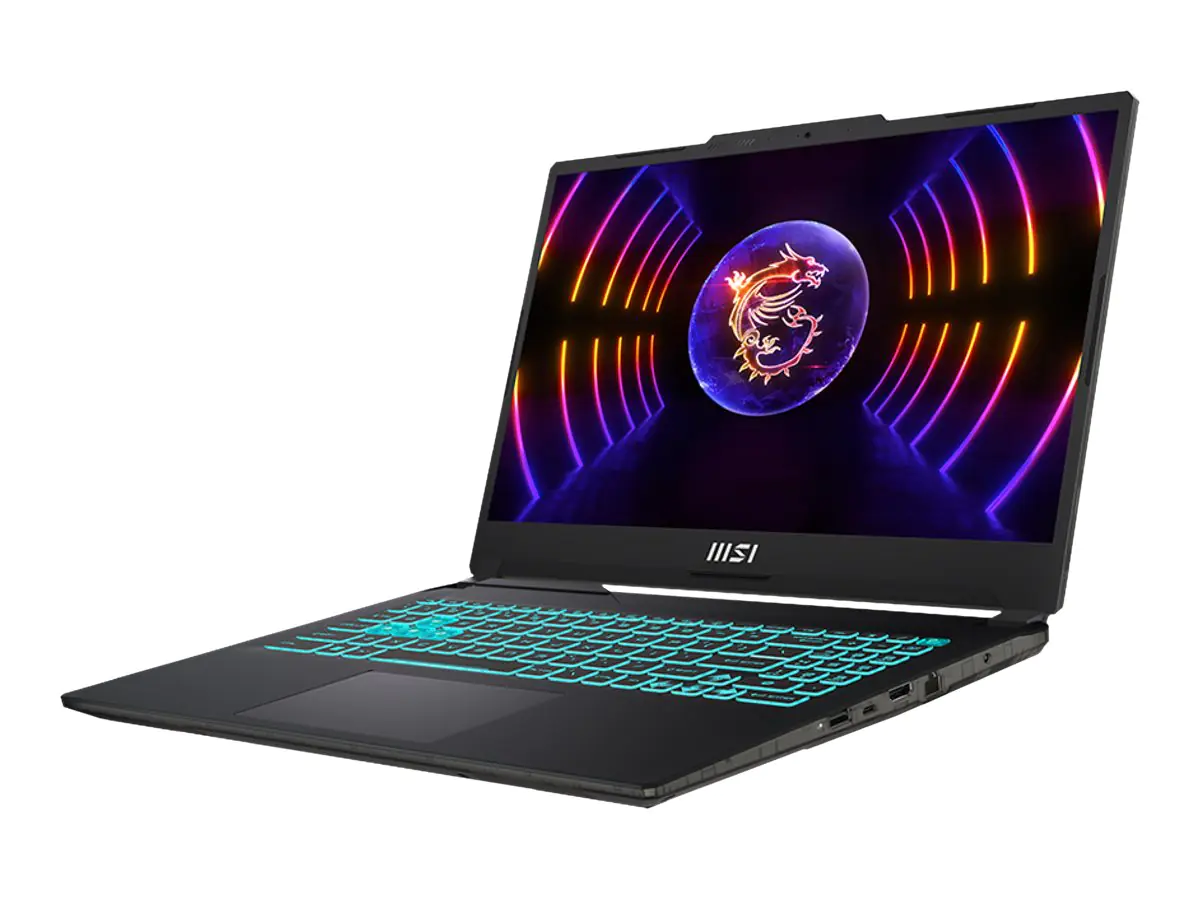 MSI Cyborg 15 A13VE-888 - Intel Core i5 13420H / 2.1 GHz - Win 11 Home - GeForce RTX 4050 - 16 GB RAM - 512 GB SSD NVMe - 39.6 cm (15.6") 1920 x 1080 (Full HD) @ 144 Hz - Wi-Fi 6E, Bluetooth - Translucent Black