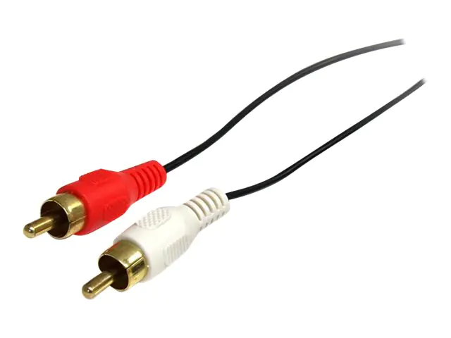 StarTech.com Audiokabel Mini-Phone Stereo 3.5 mm (M) RCA-Phono x 2 (M) 92 cm - Schwarz - MU3MMRCA
