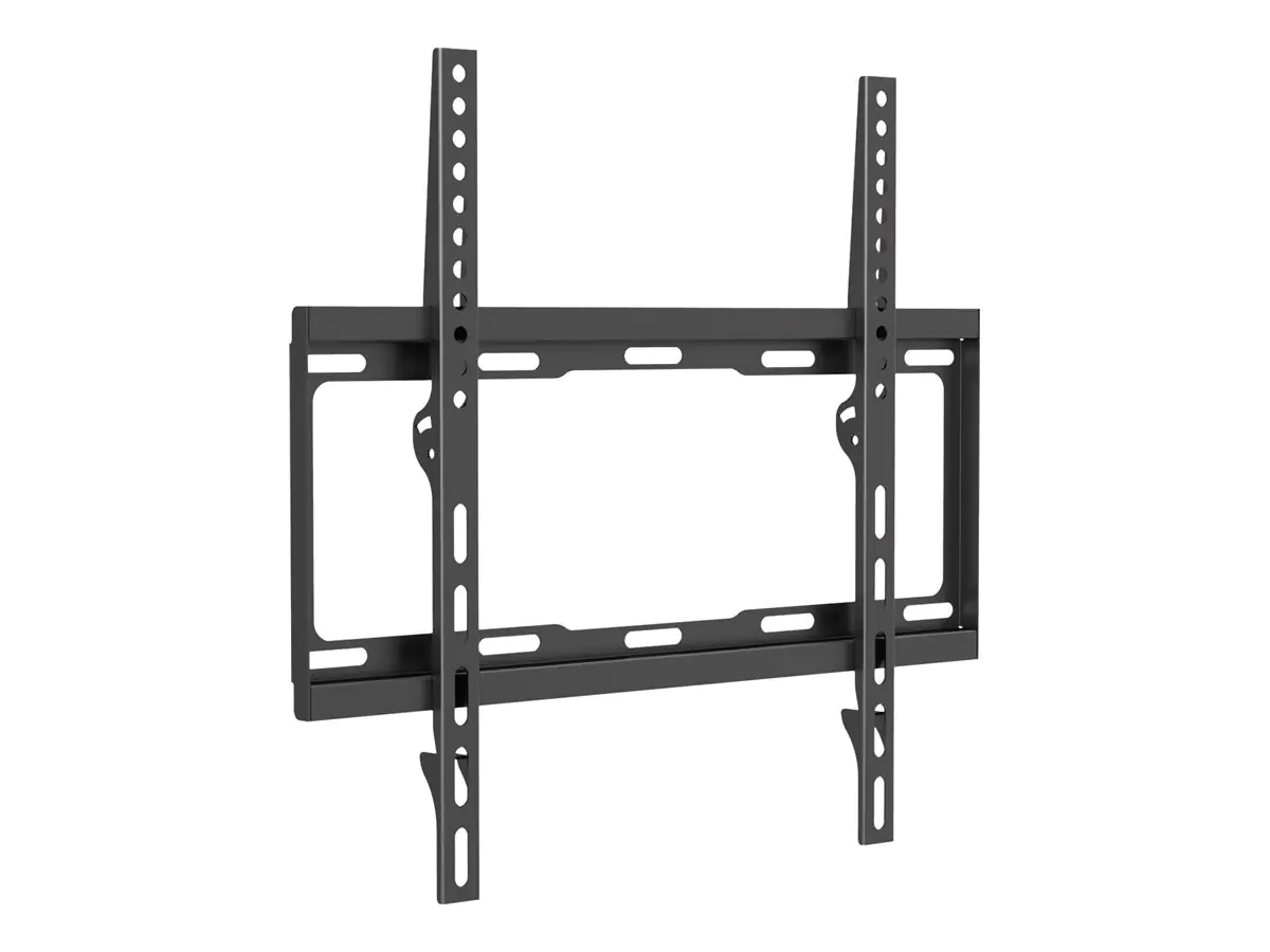 Equip Befestigungskit (Wandmontagehalterung) - für Flachbildschirm - kaltgewalzter Stahl - Schwarz - Bildschirmgröße: 81-140 cm (32"-55") 650310