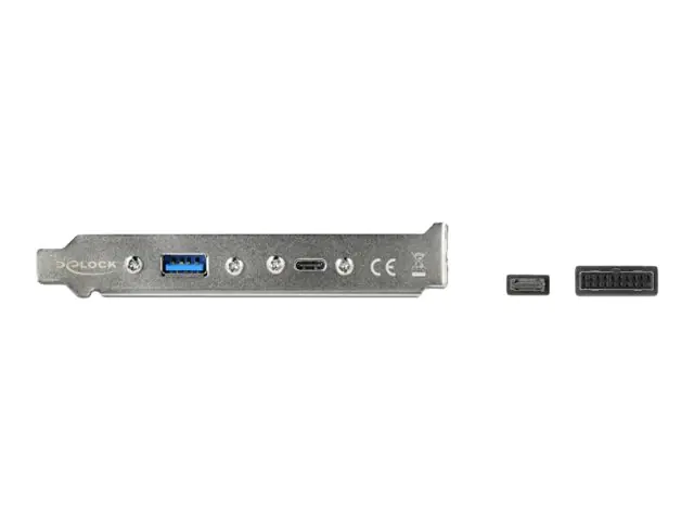 Delock Slot bracket - USB-Konsole - 5 / 20 V 50 cm - Schwarz - 89934