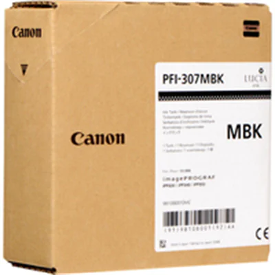 Canon PFI-307 MBK - 330 ml - mattschwarz - Original - Tintenbehälter - für imagePROGRAF iPF830, iPF830 MFP M40, iPF840, iPF840 MFP M40, iPF850, iPF850 MFP M40