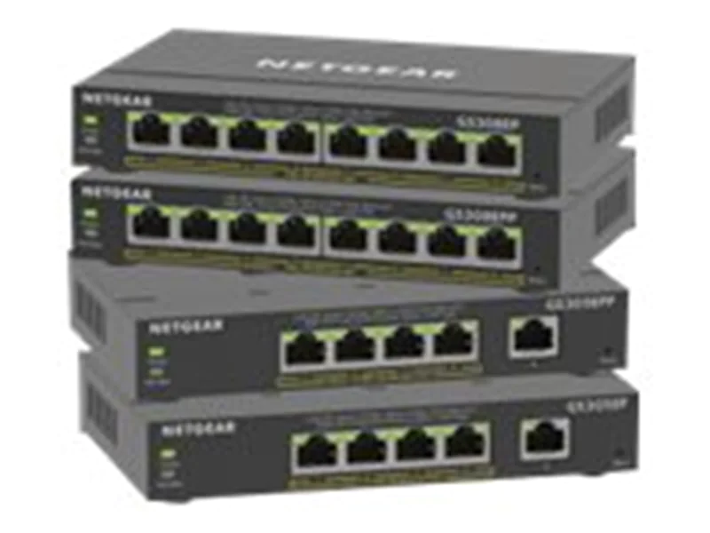 NETGEAR Plus GS308EP - Switch - Smart - 8 x 10/100/1000 (PoE+) - Desktop, wandmontierbar - PoE+ (62 W) NETGEAR Plus GS308EP - Switch - Smart - 8 x 10/100/1000 (PoE+) - Desktop, wandmontierbar - PoE+ (62 W)
