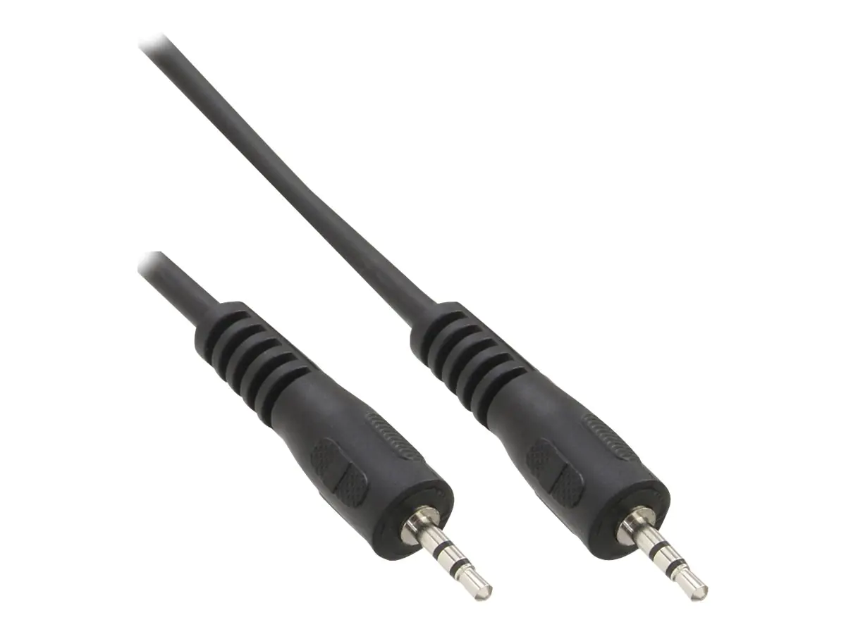 InLine - Audiokabel - Stereo Mikro-Stecker männlich zu Stereo Mikro-Stecker männlich - 2 m - Schwarz
