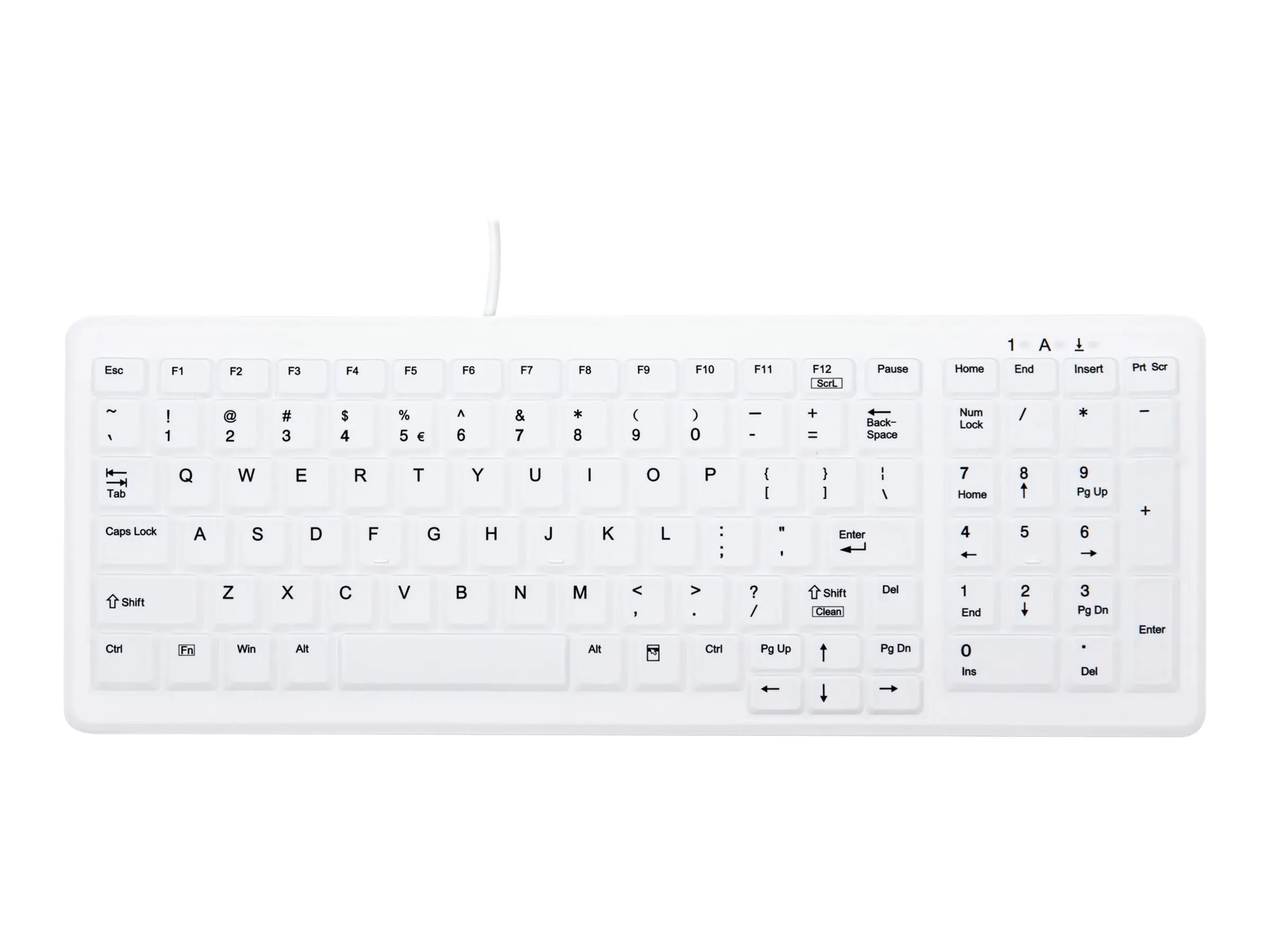 Active Key MedicalKey AK-C7000 - Tastatur - USB - USA - weiß
