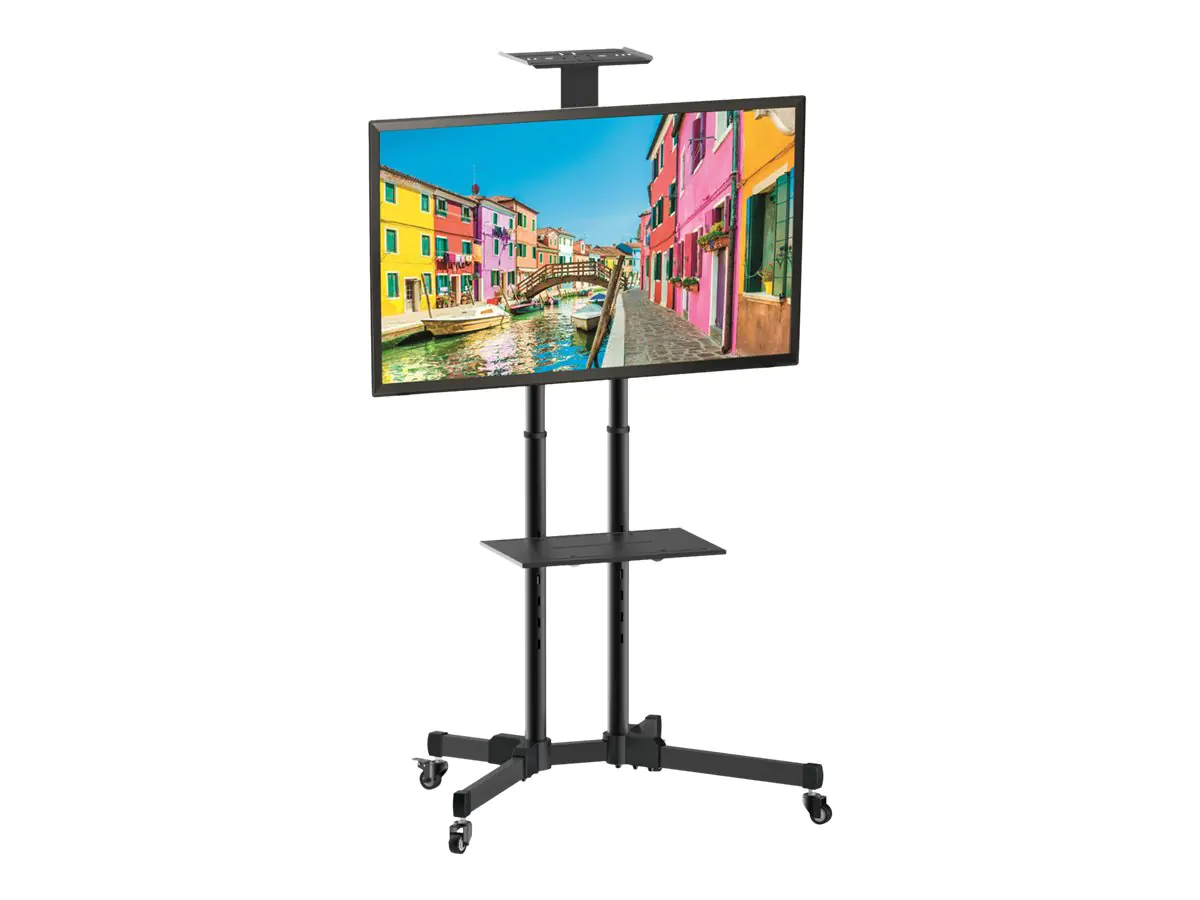 TECHly - Wagen - für Flachbildschirm / AV-Ausrüstung - Schwarz - Bildschirmgröße: 94-177.8 cm (37"-70")