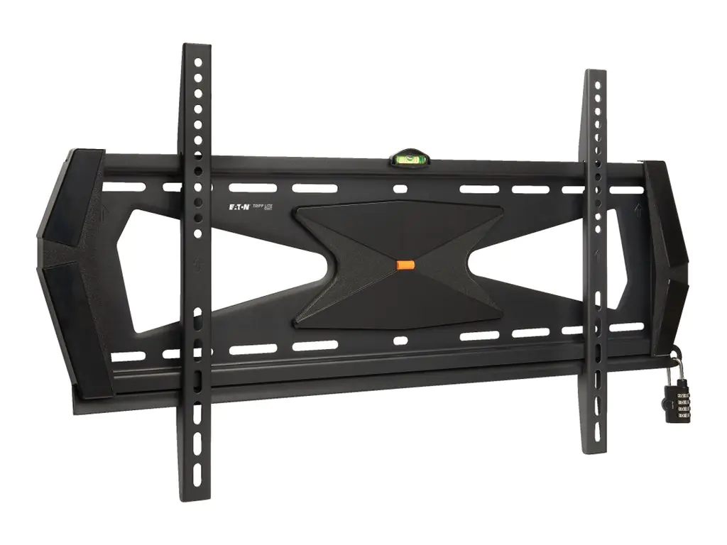 Tripp Eaton Tripp Lite Series Heavy-Duty Fixed Security Display TV Wall Mount for 37" to 80" TVs and Monitors, Flat or Curved Screens - Klammer - für Flachbildschirm - verriegelbar - Stahl - Schwarz - Bildschirmgröße: 94-203 cm (37"-80") DWFSC3780MUL