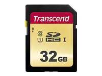 Transcend 500S - Flash-Speicherkarte - 32 GB - UHS-I U1 / Class10 - SDHC UHS-I