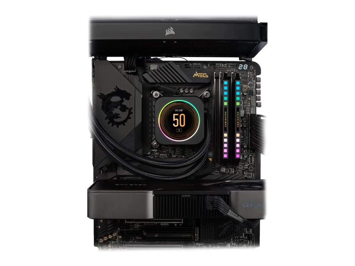 CORSAIR Dominator Platinum RGB - DDR5 - Kit - 64 GB: 2 x 32 GB - DIMM 288-PIN - 5200 MHz / PC5-41600 - CL40 - 1.25 V - ungepuffert - non-ECC - Schwarz