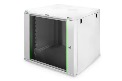 DIGITUS Professional Dynamic Basic Series DN-19 09U-6/6-EC - Gehäuse - geeignet für Wandmontage - Hellgrau, RAL 7035 - 9U - 48.3 cm (19")