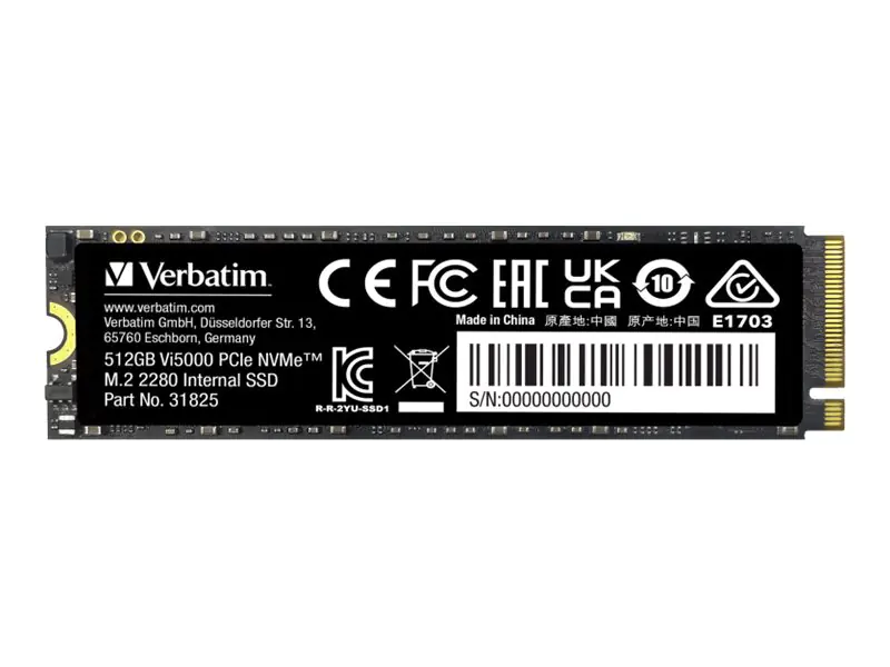 Verbatim Vi5000 - SSD - 512 GB - intern - M.2 2280 - PCIe 4.0 x4