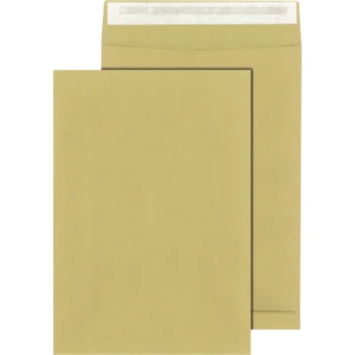 Faltentasche DIN C4 ohne Fenster 130g/m² mit Haftklebung Natronpapier braun 250 St./Pack. Faltentasche DIN C4 ohne Fenster 130g/m² mit Haftklebung Natronpapier braun 250 St./Pack.