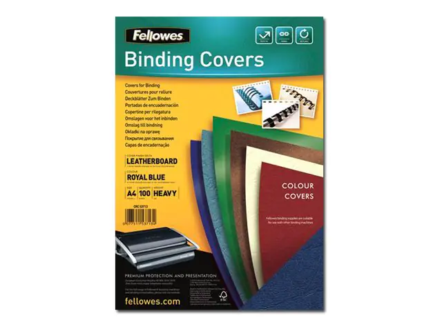 Fellowes Deckblatt Delta 5371305 DIN A4 blau 100 St./Pack.