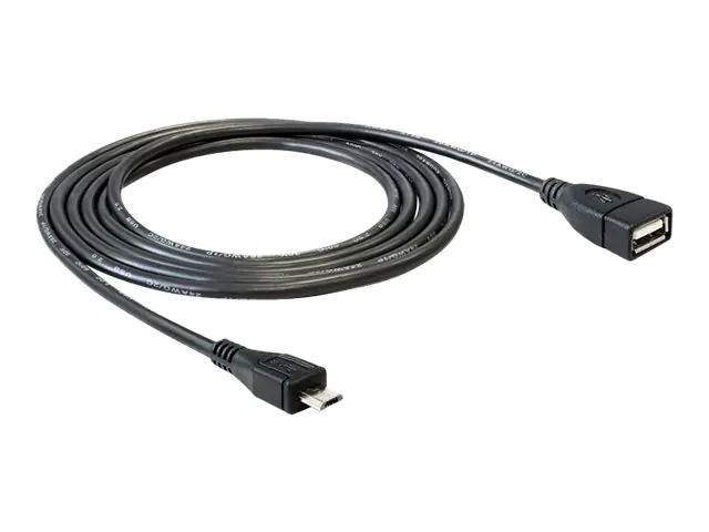Delock - USB-Kabel - Micro-USB Typ B (M) zu USB (W) - USB 2.0 OTG - 50 cm