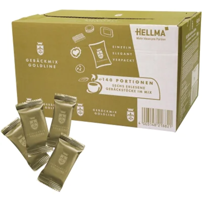 Hellma Gebäckmischung Goldline 60121882 140 St./Pack. Hellma Gebäckmischung Goldline 60121882 140 St./Pack.