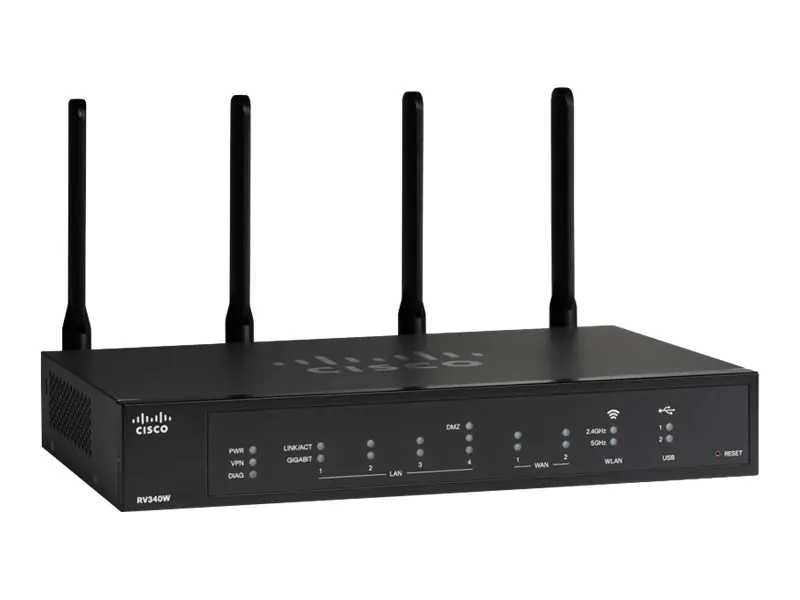 Cisco Small Business RV340W - Wireless Router 4-Port-Switch RV340W-E-K9-G5-RF